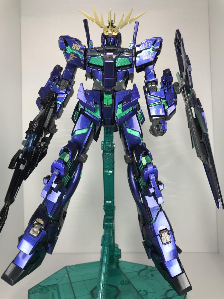 MG バンシィ ver.ka 「青から紫へ」プリズム&覚醒カラーリング–4枚目/制作者：モルガナ