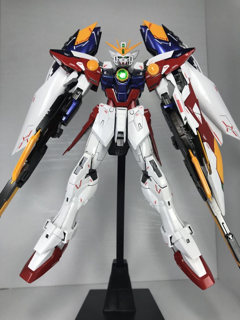 MG ウイングガンダムプロトゼロ  EW パールとプリズム塗装でのツヤ仕上げ–4枚目/制作者:モルガナ