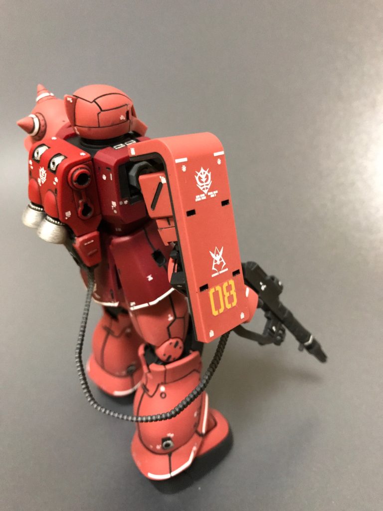 HGUC 1/144 シャア専用ザクI–3枚目/制作者：@gyuuuutora