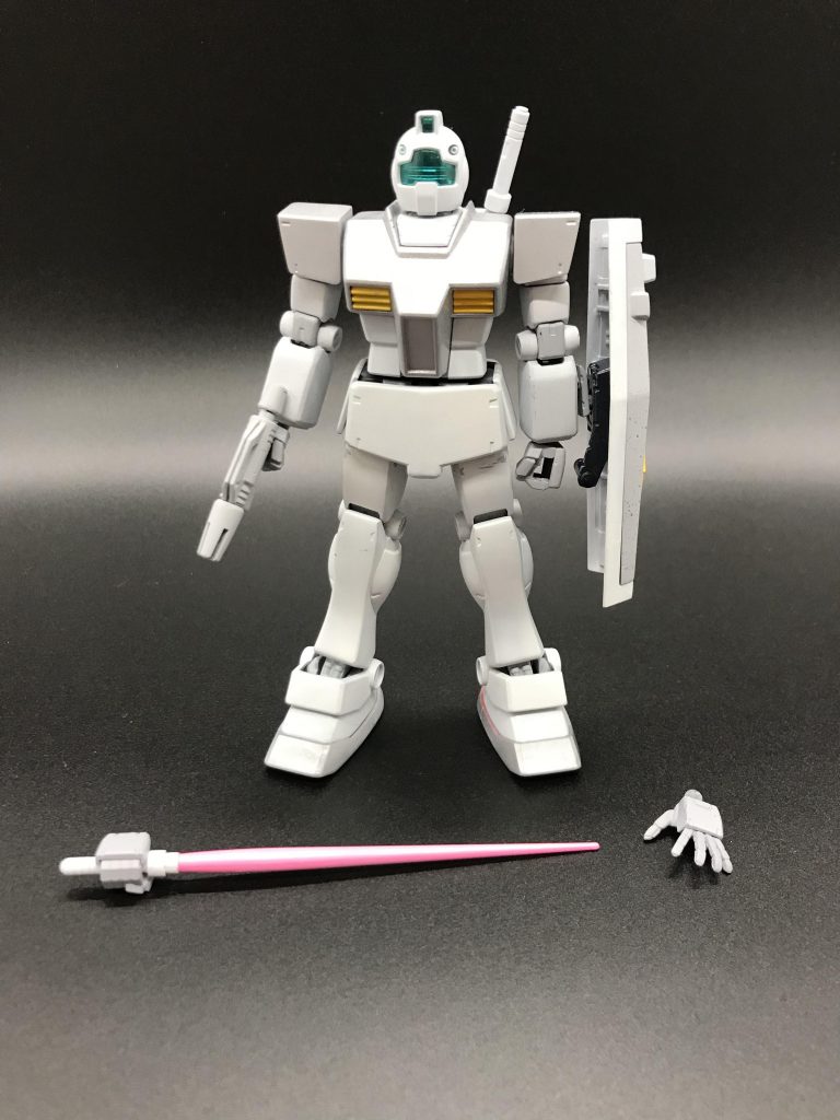 実は関節や手首はサフそのままです。