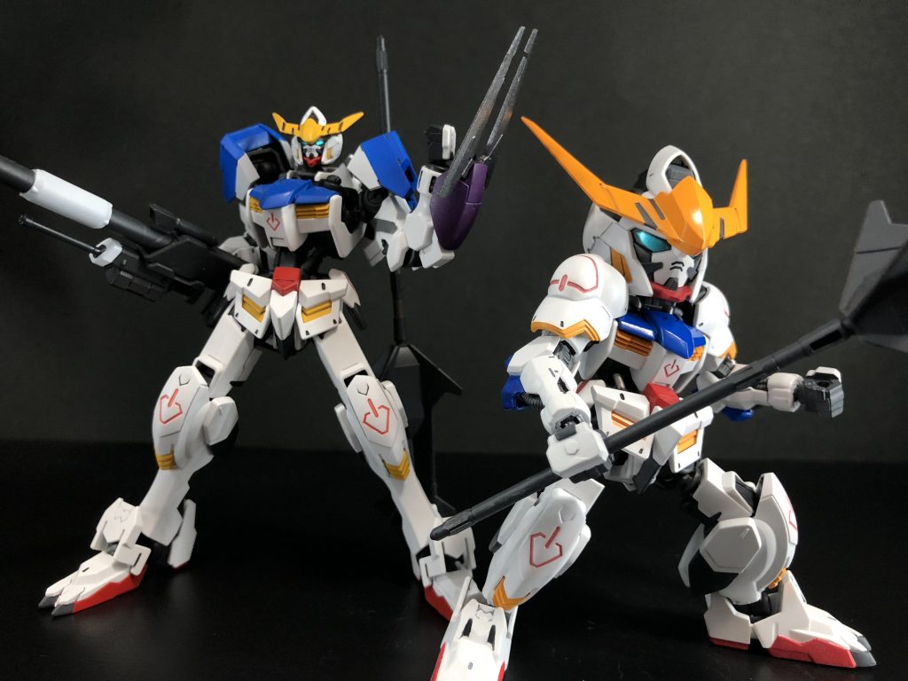 HGバルバトスと並べて
わりとデカイw