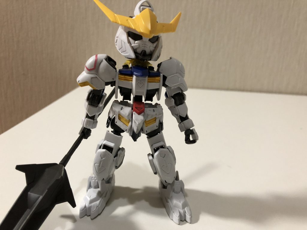 SDで使用したパーツは頭部と足（足首から下）、ハンドパーツです。