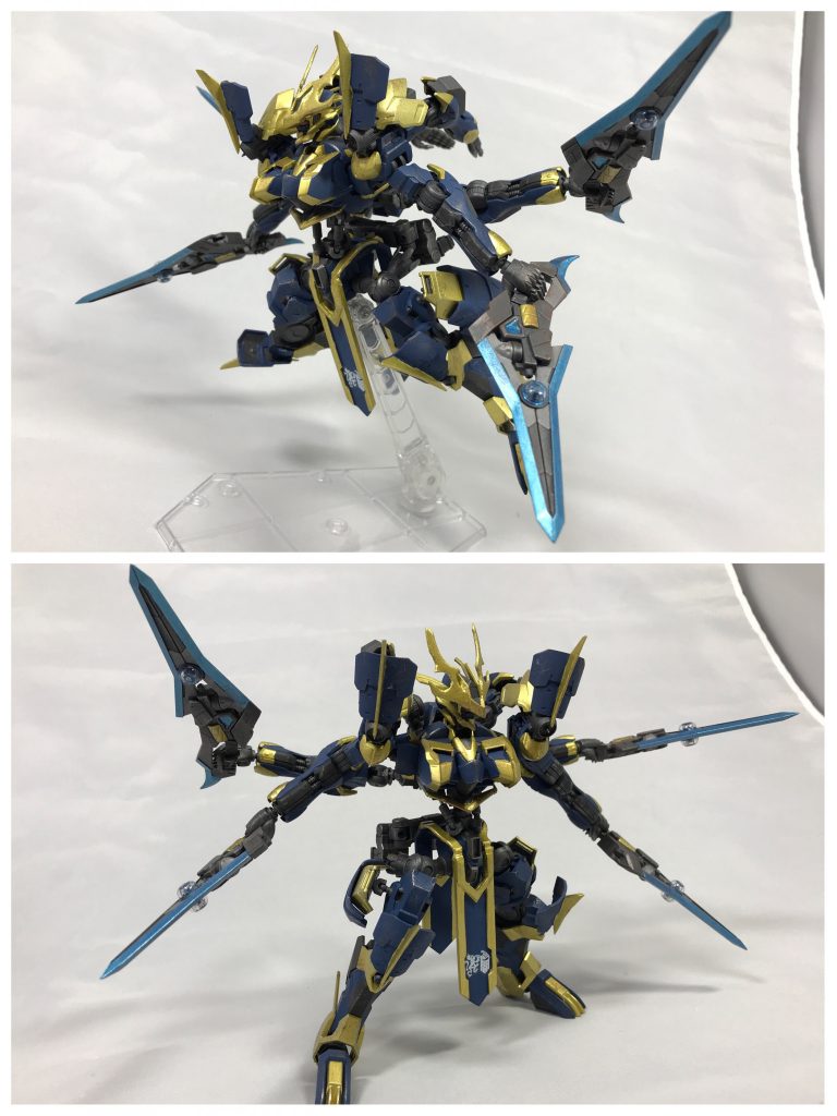 ## [ソーデッドカノン:ソードモード]
ソーデッドカノンの近接戦闘用形態。
青銀色を呈する刃部分にもレアアロイ合金が使用されており、厄祭戦時代に製造されたバエルソードやヴァルキュリアブレードには劣るものの剣として優れた性能を誇る。