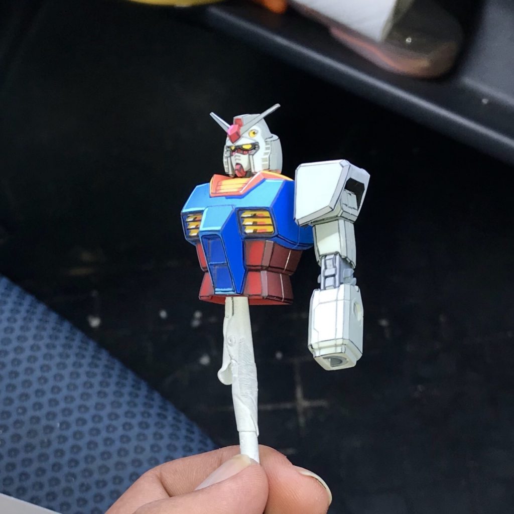 HGUC RX-78-2 ガンダム イラスト風塗装 〜めぐりあい宇宙〜–2枚目/制作者：ソネ