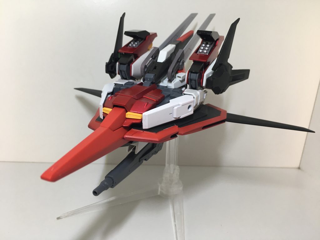 ブレイズモード(ウェイブライダー)。ふくらはぎに追加したミサイルはドッグファイト用です。