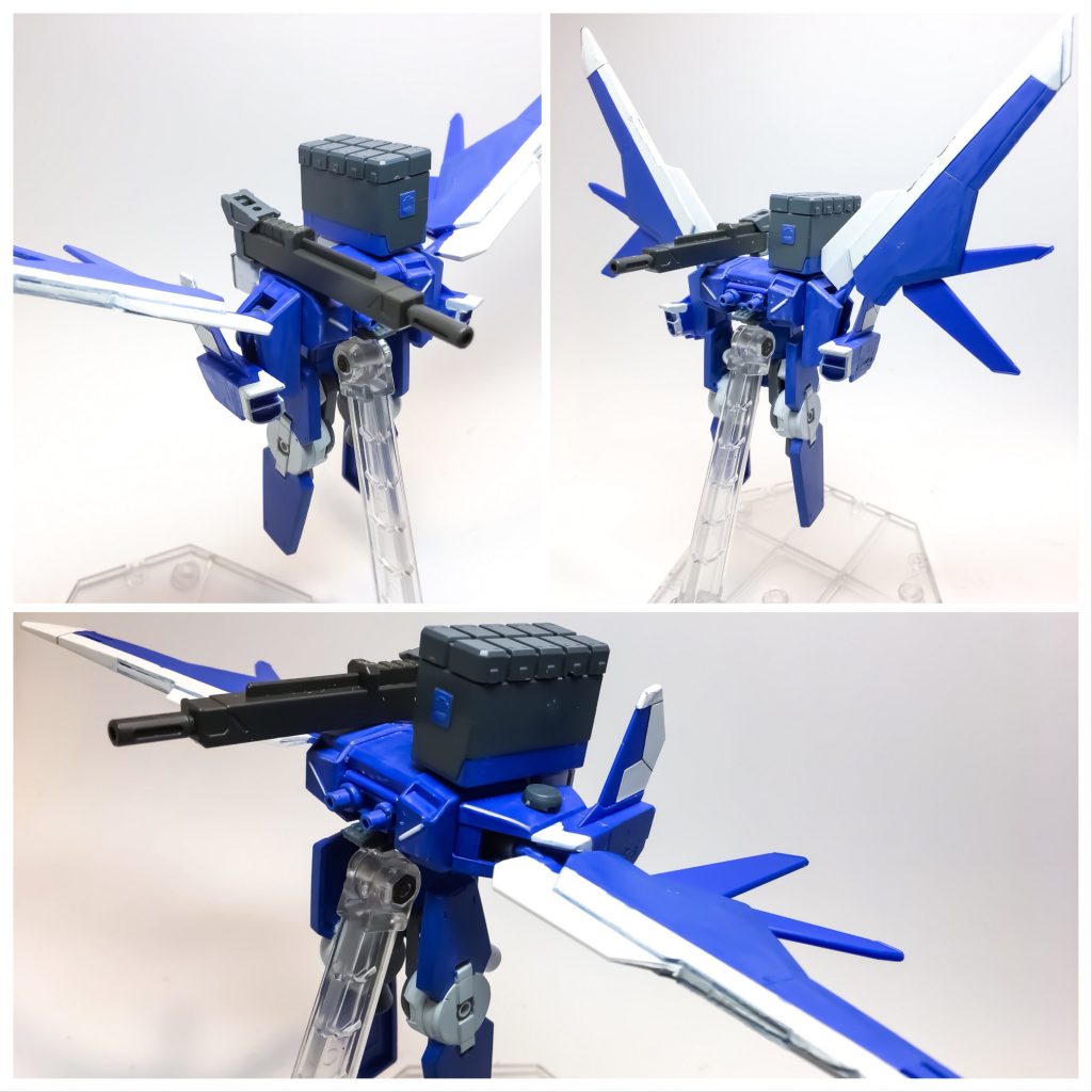 ## ウィングポジション
*ノーマルポジション(左上)*
その名の通り通常の合体時に使用されるウィングポジション。速度と安定性の両立が出来ている。
*ステイブルポジション(右上)*
空中戦闘時の安定性を重視したウィングポジション、その分速度はノーマルとストライクに劣る。
*ストライクポジション(下)*
空中飛行時の速度を重視したウィングポジション、その分安定性はノーマルとステイブルに劣る。