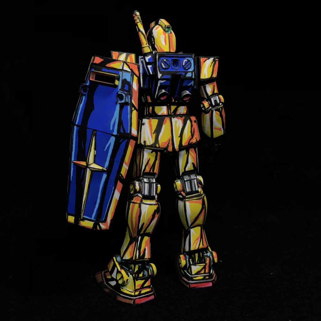 HGUC ジム・クワトロ専用機 （ジム式）イラスト風塗装–5枚目/制作者：ソネ