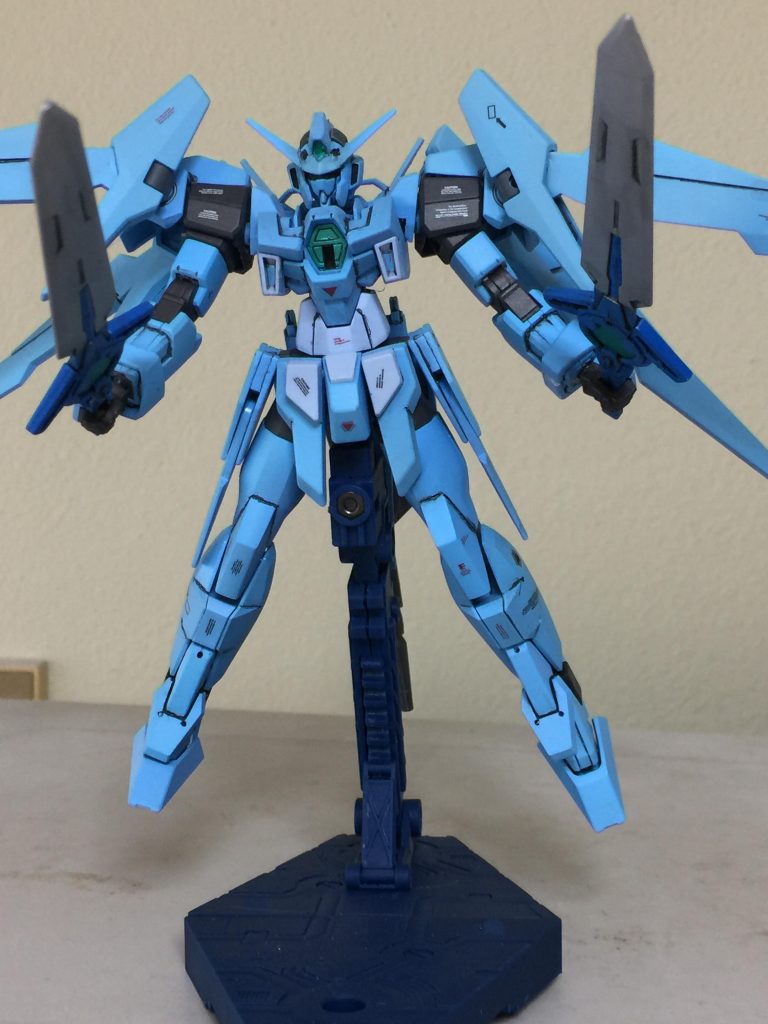 ガンダムAGE-2特務隊仕様(シグレ ・トウガ専用機)真正面から見た アピールショットです。