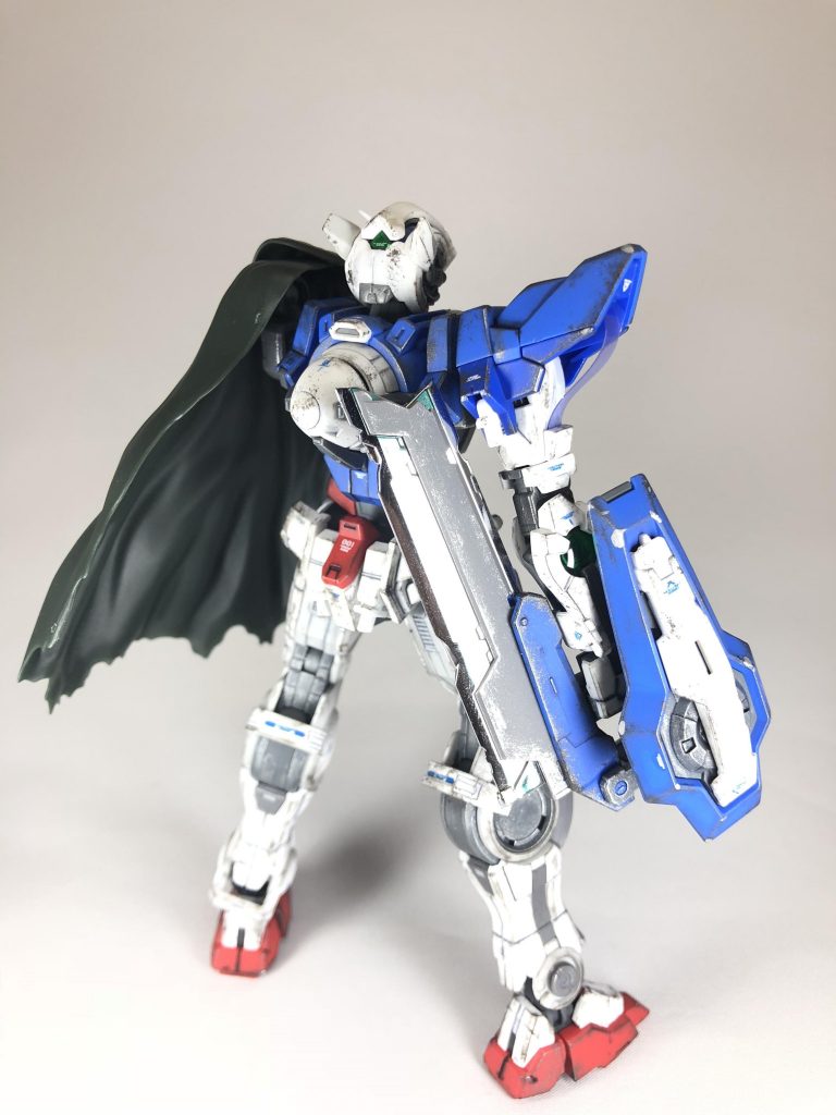 汚しは、シルバーと焼鉄色が主です。ドライブラシで仕上げています。