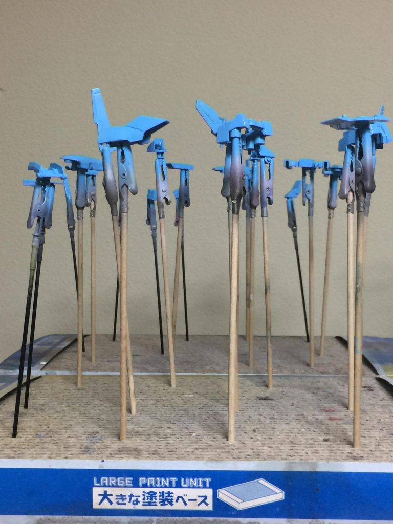 エアブラシで塗装した 製作工程です。