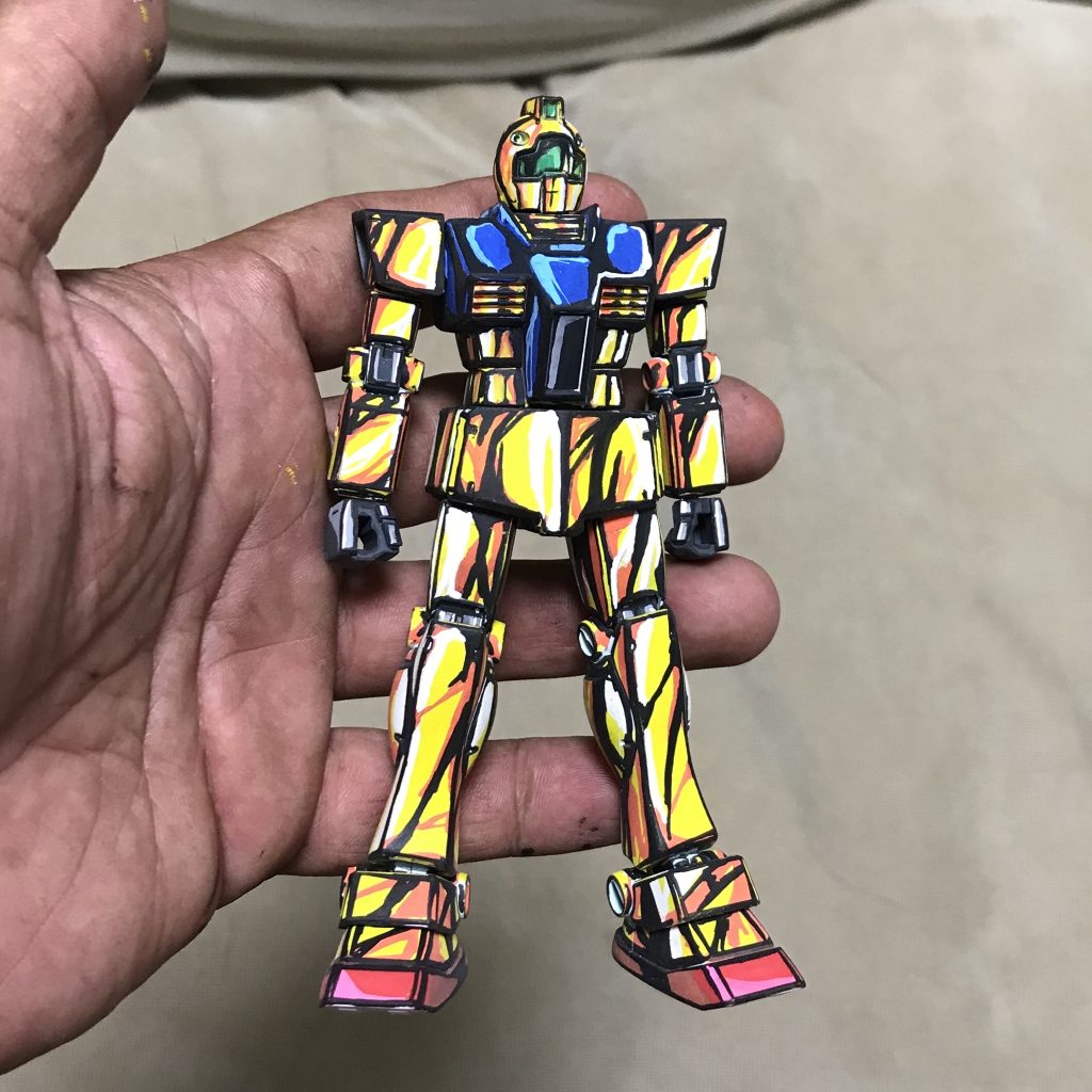 HGUC ジム・クワトロ専用機 （ジム式）イラスト風塗装–5枚目/制作者：ソネ