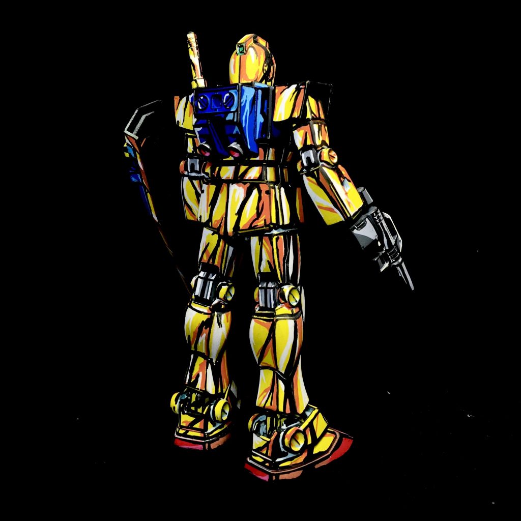 HGUC ジム・クワトロ専用機 （ジム式）イラスト風塗装–4枚目/制作者：ソネ