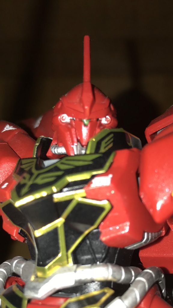 モノアイですがクリアグリーンのランナーを使って見ました
でもフラッシュ焚いて撮らないと全く見えないです(笑)