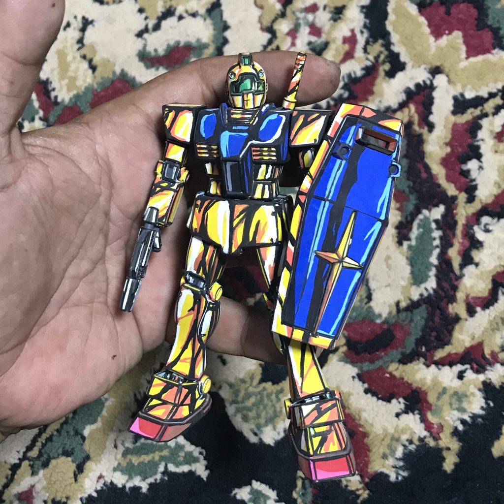 HGUC ジム・クワトロ専用機 （ジム式）イラスト風塗装–4枚目/制作者：ソネ