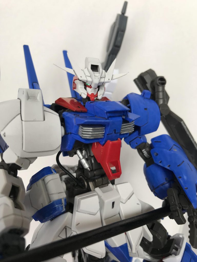 胸のダクトをプラ板で自作しました。