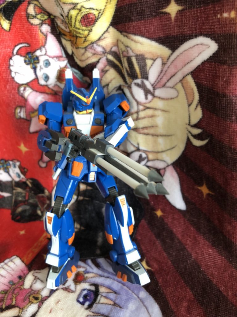 アクアジムが持ってたハープンガン(自作)を持たせてみました。