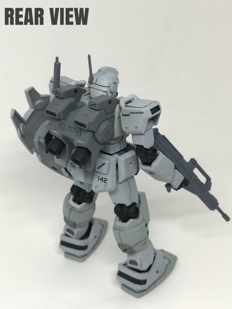 今のキットと比べると合わせ目消し
の多い機体ですが、自分的には好きな
フォルムの機体ですね。