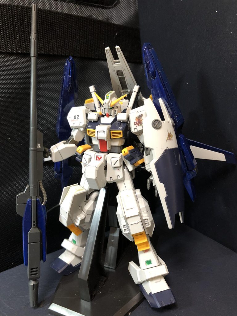 本来、MKⅱに相当するポジションであれば、ビルドガンダムMKⅱがあるのだが、ほぼoyzの好みの問題と、Gディフェンサーを使いたい問題の為、MKⅱにシルエットが近いヘイズル改とGディフェンサーを組み合わせている。
何故MKⅱを使わないのか?ヘイズル改とGディフェンサー、絶対かっこいい!からである。