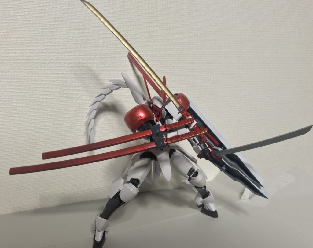 鞘の付け方はラインバレルっぽくしてみました（これがやりたいだけ