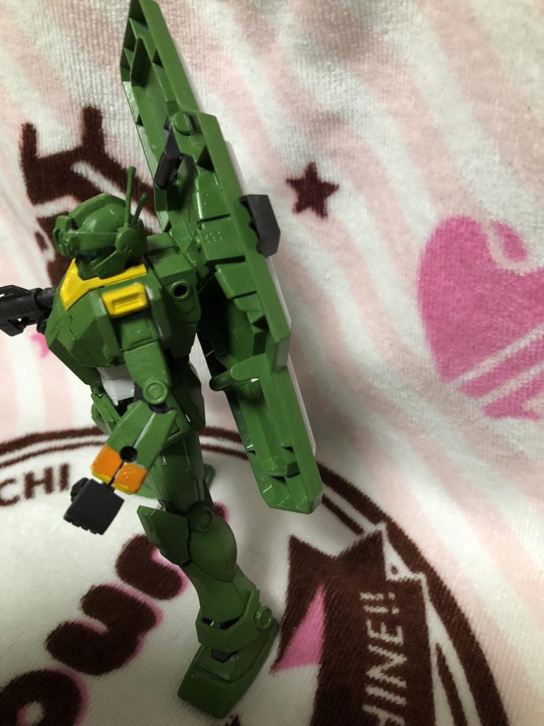 今回は背負わせるように調整