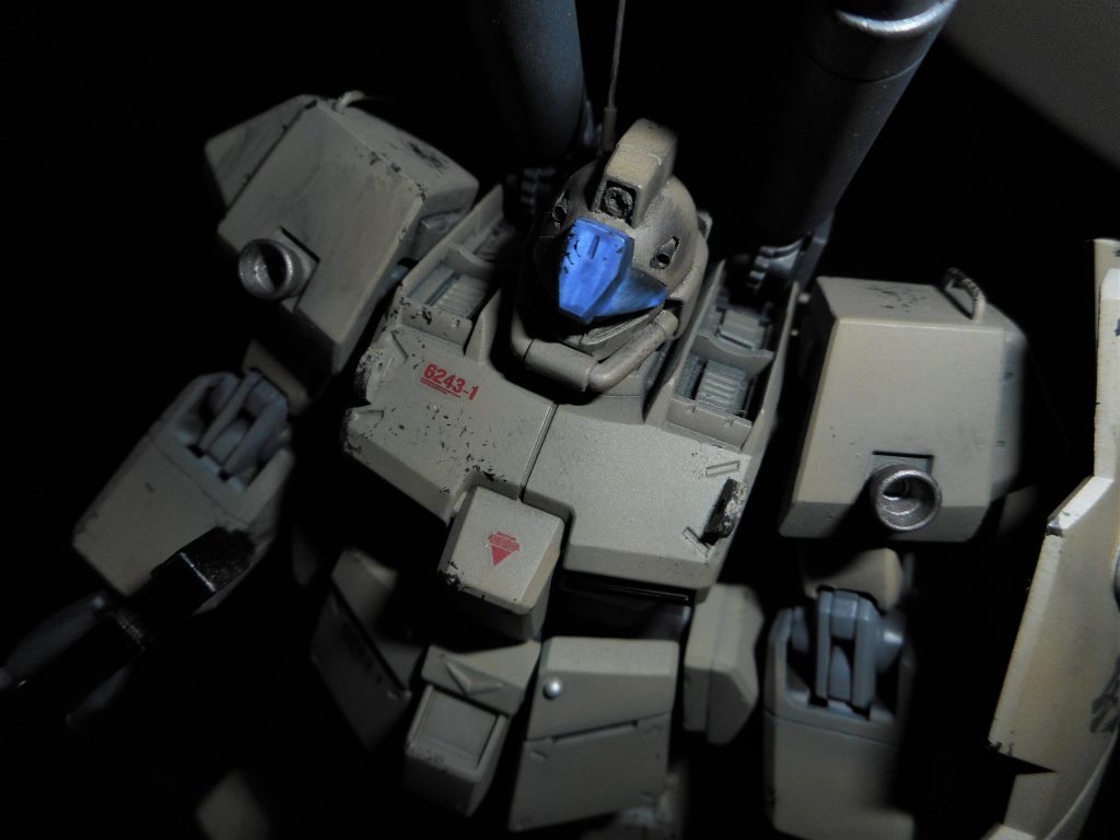 砲架部分に48戦車のパーツなどを配置。
胸に陸戦型にありがちなフックモールド（多分引っ張られ、偽装用？）