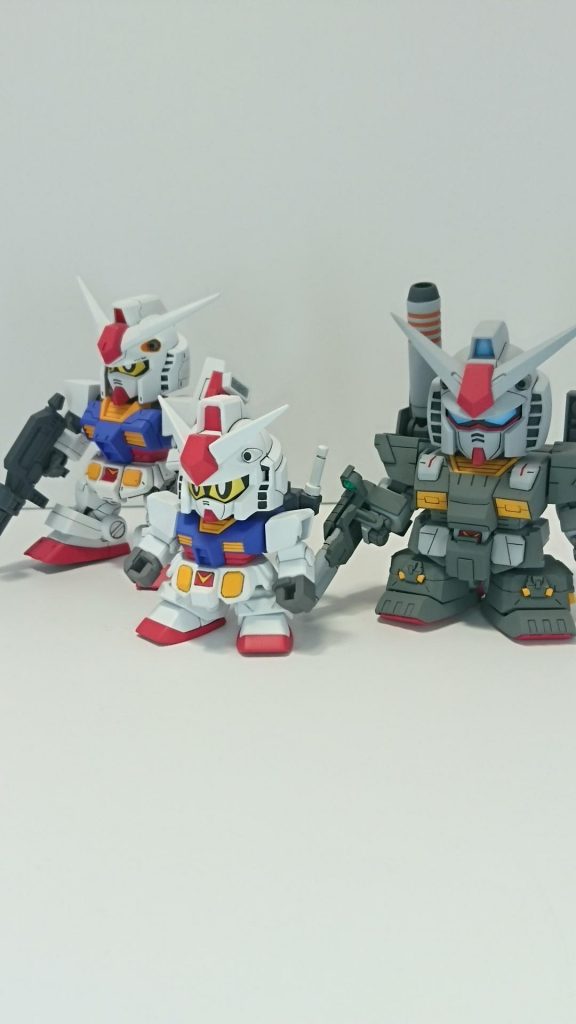 塗装は前回製作したSDCSのガンダムの余りを使用してます。