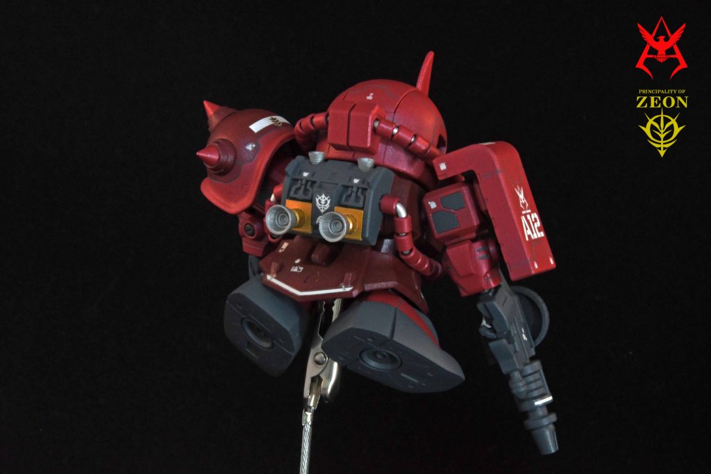 バックパックバーニアはゴールドとシルバーで塗り分けました