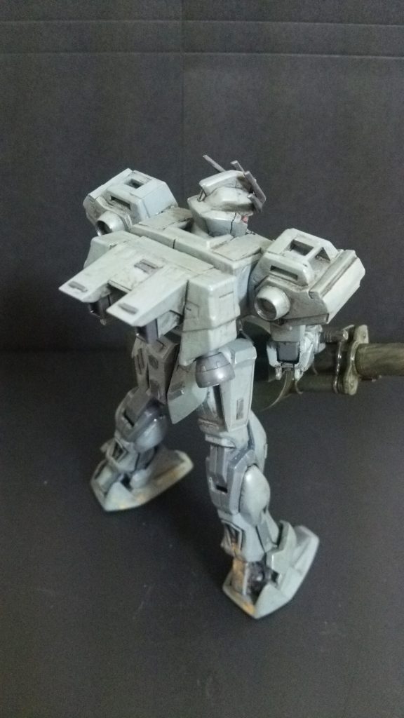 バックパックはジャンクとプラ板で自作。