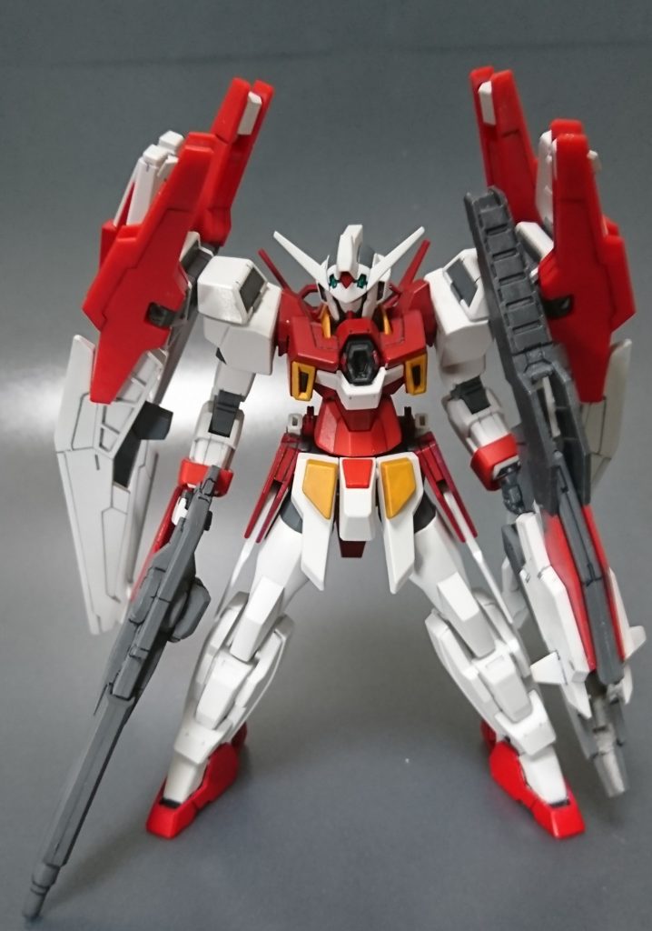 ダブルバレッドに大型の羽と武装を追加することで機動力、火力を上乗せしている。