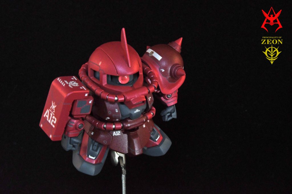 RGのデカールを貼り付けました
全塗装しました