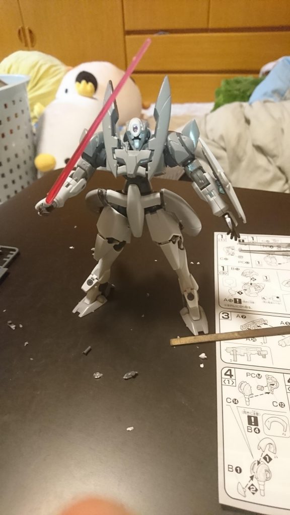 ＧＮビームサーベルでのポージング