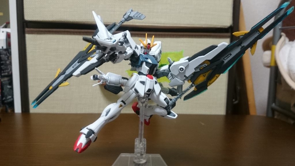 改修前の「ガンダムF91+」です。やはりF91に身の丈程ある大剣は余計でした。以上です。最後まで閲覧ありがとうございました。