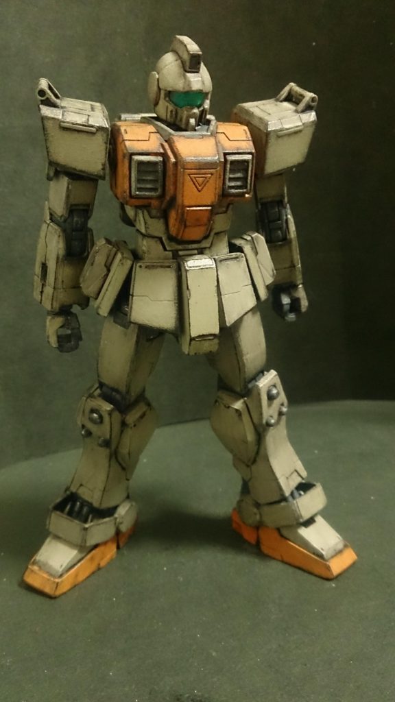 主にプロポーションと頭部に手をいれましました。頭部は好みにしてます。08小隊版に近づけました。