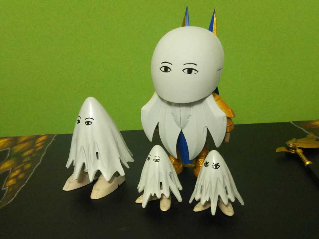 ビットMS「Mファンネル」
遠隔操作が可能な高機動オプション！
ビルドバーニングガンダムのエフェクトパーツと三国伝部隊兵の下半身でできてますｗ