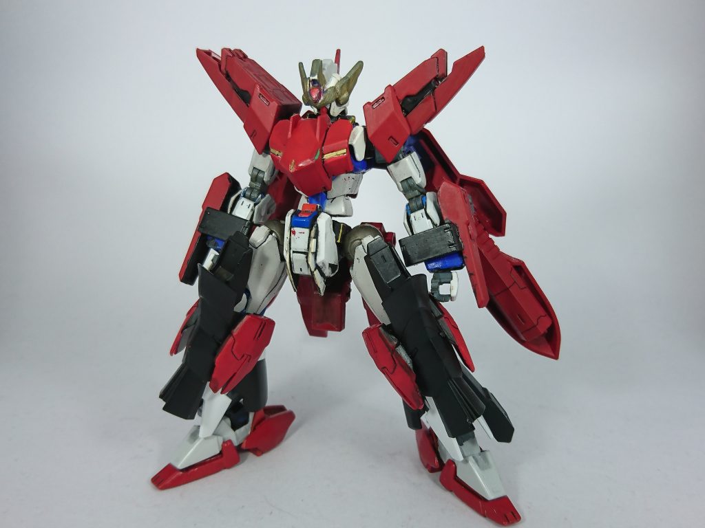 過去に投稿した改造ガンプラ、ディザイアガンダムと合体しラビットディザイアに!
合体前と後、両方のプロポーションに気をつけて製作したのですが、ラビットディザイア形態はとてもヒロイックに見えるようで一安心です
かわりにバネ部分を妥協したことをちょっと後悔していますね……