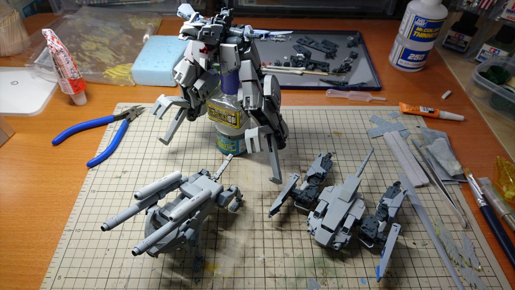 プラ板でパーツサイズを延長