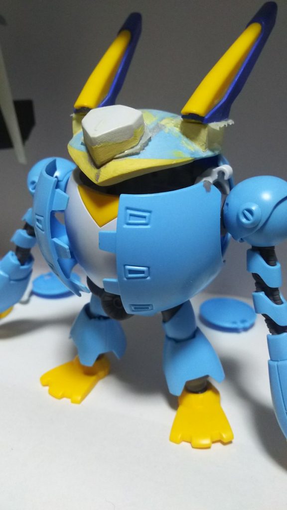 ここまで作ったところでスパロボVのマジンエンペラーGを見てマントをつけたい!って思いだした。
しかし接続方法に悩む・・・