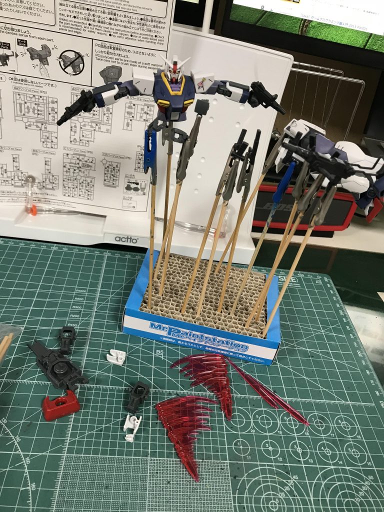 トップコート吹いて乾き待ち_(:3 」∠)_