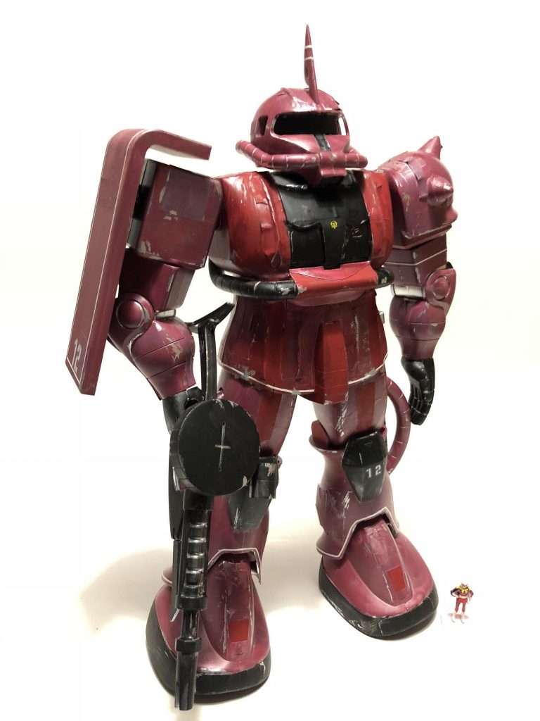 「ドレン、ザクを、B型装備で射出しろ」
 
コーション少なめハゲちょろ多めで塗装しました。
塗装が弱くて下地の銀がちょっとひっかくだけで露出してしまう。