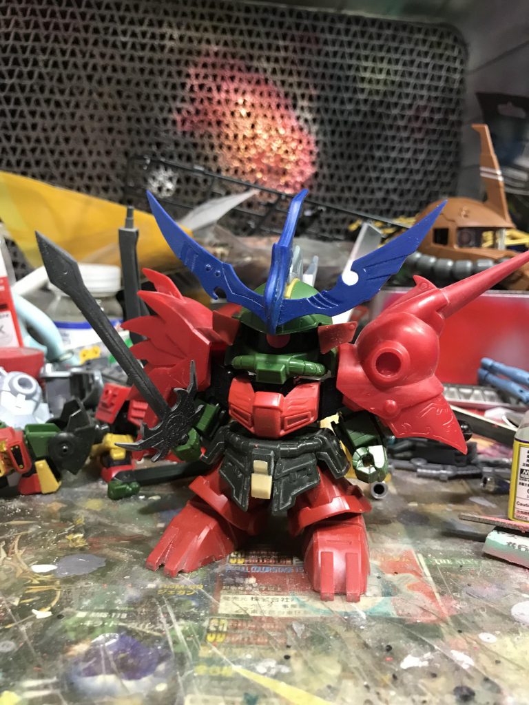 なんだかんだで旧キットは肩と角と剣くらいです胸は陸遜です