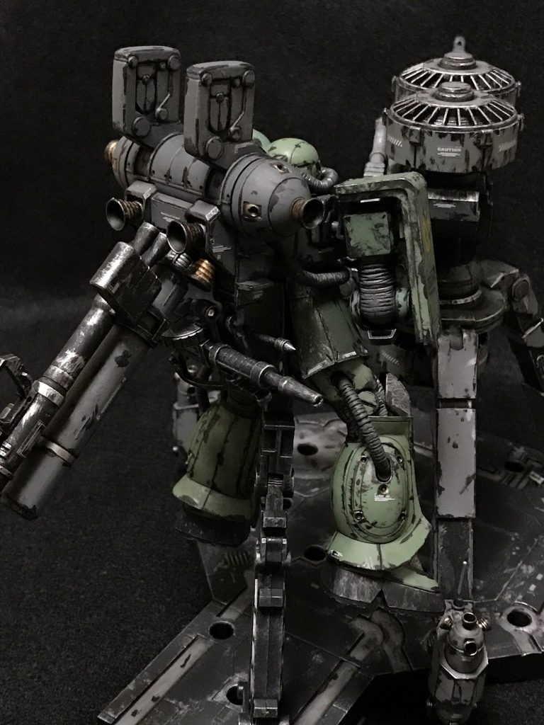 HG 1/144 MS-06量産型ザク+ビッグガン–5枚目/制作者：@gyuuuutora