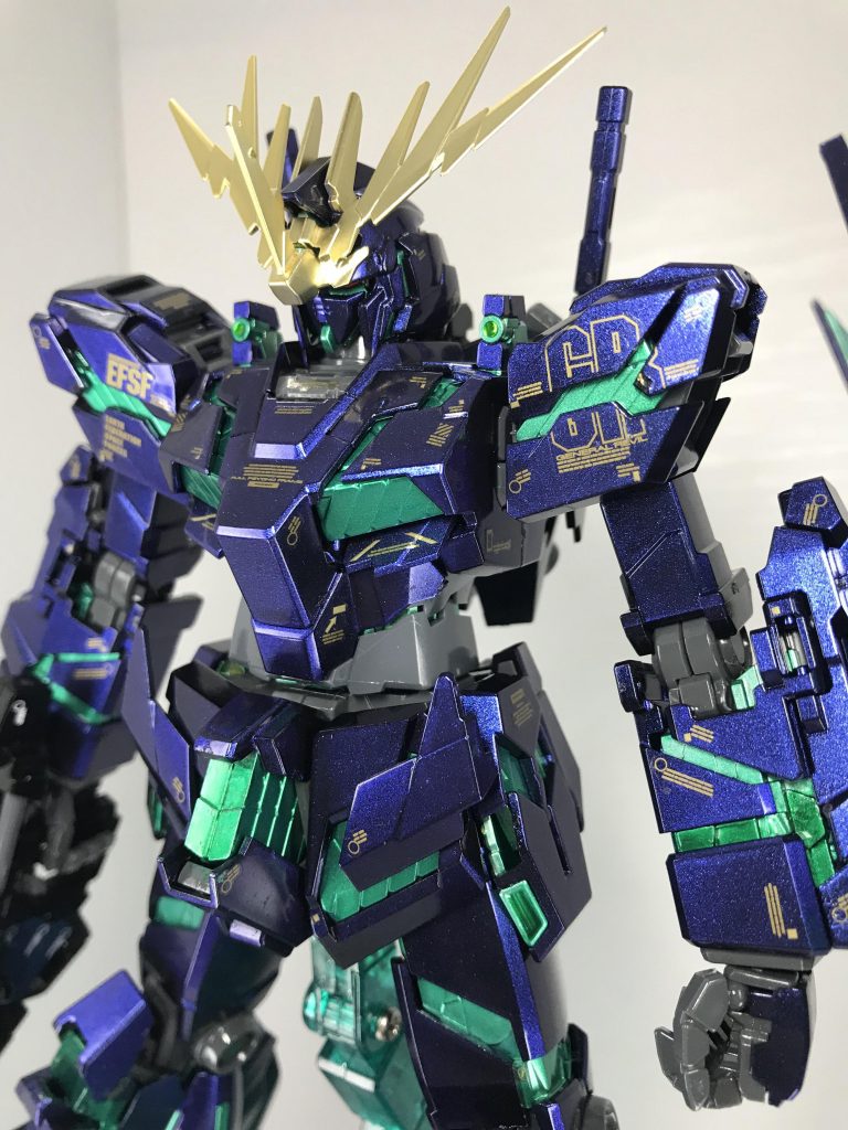 MG バンシィ ver.ka 「青から紫へ」プリズム&覚醒カラーリング–2枚目/制作者：モルガナ