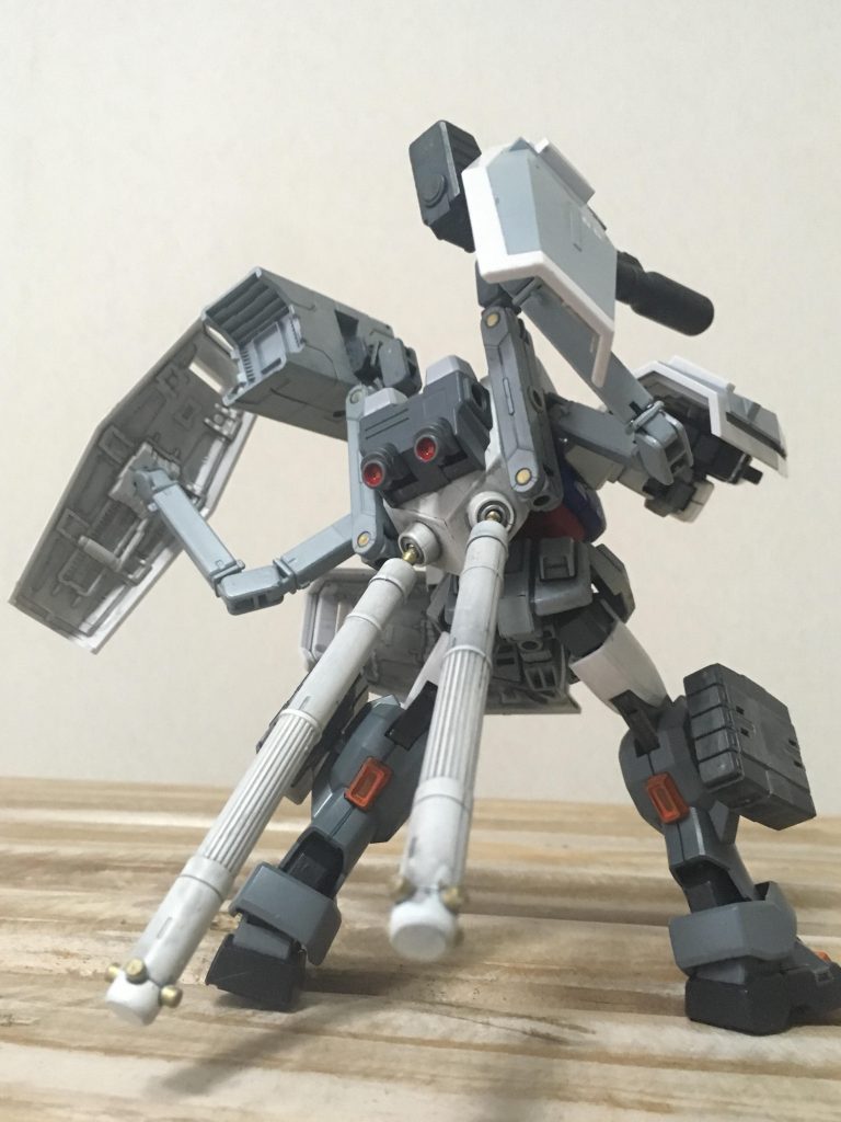 再武装して後ろから。