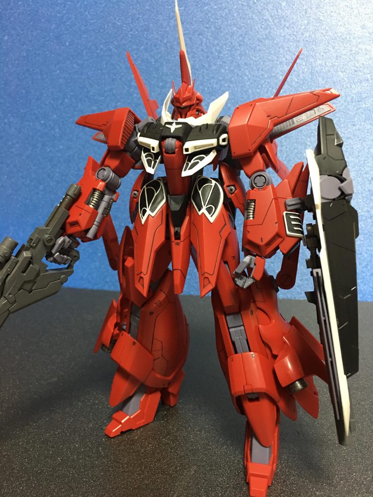 仮組みしてみたところ(;^ω^)　アーマー裏はまだ塗ってない・・先は長いｗ