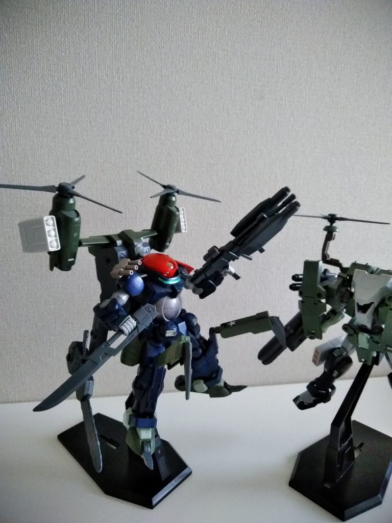 ティルトローターパック装備。
以前投稿した余剰パーツを使ったユーゴーと!