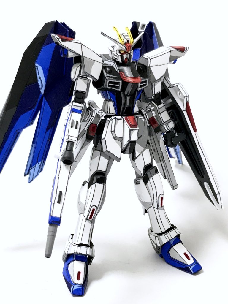 1/144 ZGMF-X10A フリーダムガンダム アニメイラスト風–2枚目/制作者：@j_gunaka