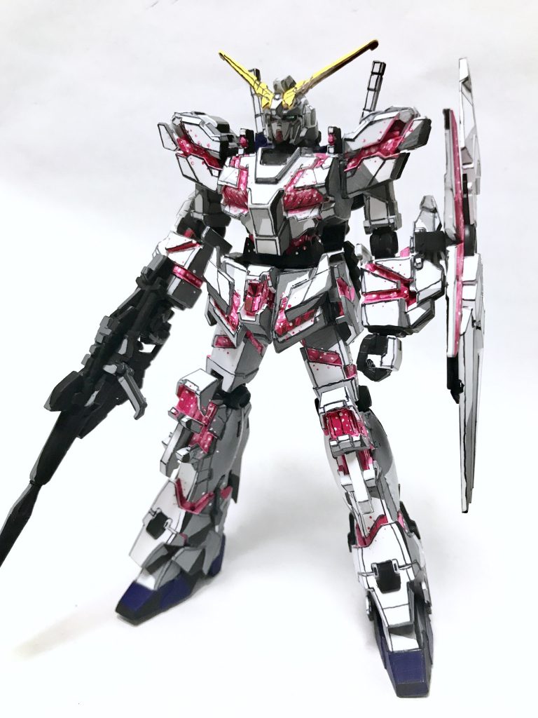 1/144 RX-0 ユニコーンガンダム デストロイモード イラスト風–3枚目/制作者：@j_gunaka
