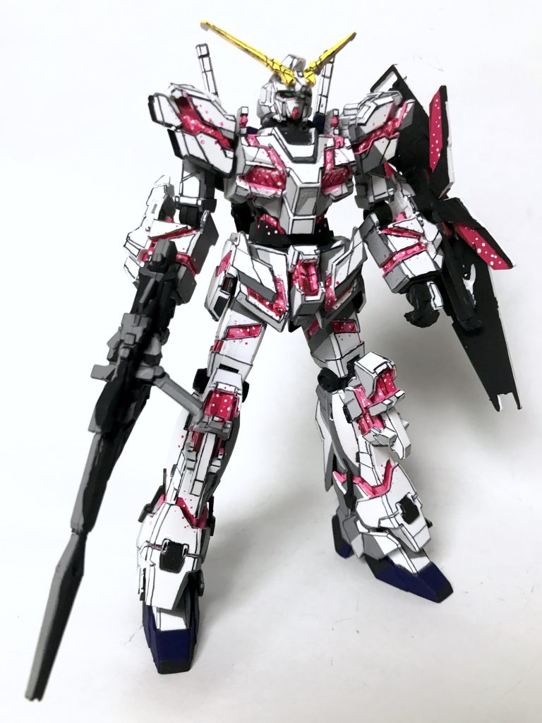 1/144 RX-0 ユニコーンガンダム デストロイモード イラスト風–4枚目/制作者：@j_gunaka