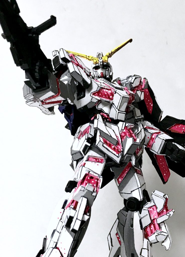 1/144 RX-0 ユニコーンガンダム デストロイモード イラスト風–2枚目/制作者：@j_gunaka