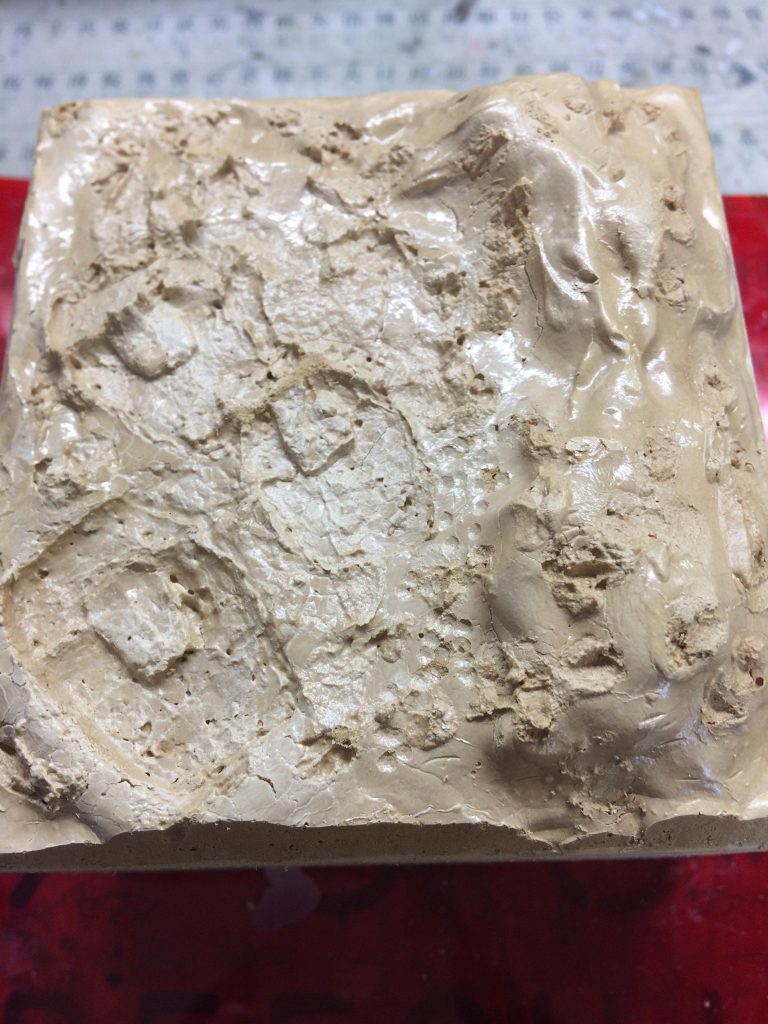 乾燥させるとこんな感じ